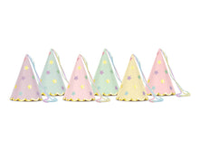 Load image into Gallery viewer, Pastel Star Party Hats - 6pcs

