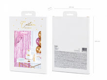 Load image into Gallery viewer, Matte Pink Shimmer Curtain Backdrop
