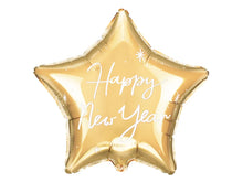 Load image into Gallery viewer, Happy New Year Gold Foil Star Balloon
