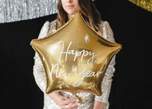 Load image into Gallery viewer, Happy New Year Gold Foil Star Balloon
