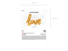 Load image into Gallery viewer, Gold Love Foil Balloon
