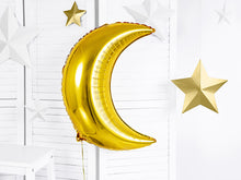 Load image into Gallery viewer, Golden Moon Shaped Foil Balloon 24"
