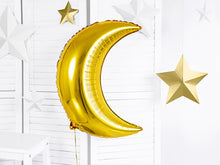 Load image into Gallery viewer, Golden Moon Shaped Foil Balloon 24&quot;
