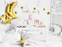 Load image into Gallery viewer, Golden Moon Shaped Foil Balloon 24"
