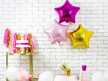 Load image into Gallery viewer, Solid Star Foil Balloon 20&quot; / 18&quot; - Hot Pink
