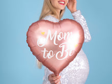 Load image into Gallery viewer, Mom to Be Heart Foil Balloon Rose Gold
