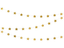 Load image into Gallery viewer, Gold Star Garland - 3.6m
