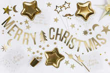 Load image into Gallery viewer, Gold Banner Merry Christmas - 10.5x150cm
