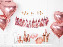 Load image into Gallery viewer, Miss to Mrs banner, rose gold, 18x76cm
