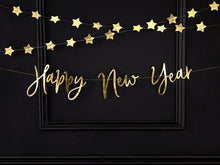 Load image into Gallery viewer, Happy New Year Gold Mirror Paper Garland
