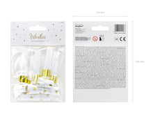 Load image into Gallery viewer, White Gold Star Blowouts
