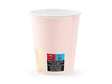 Load image into Gallery viewer, Leaf cups, light pink, 220ml - 6pcs
