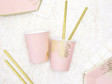 Load image into Gallery viewer, Leaf cups, light pink, 220ml - 6pcs
