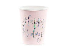 Load image into Gallery viewer, Happy B&#39;day! Cups, light powder pink, 220ml
