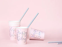 Load image into Gallery viewer, Happy B&#39;day! Cups, light powder pink, 220ml
