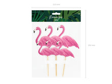 Load image into Gallery viewer, Flamingo Toppers - 6pcs
