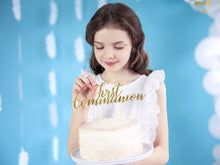 Load image into Gallery viewer, First Holy Communion, Cake Topper, Gold, 21cm
