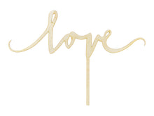 Load image into Gallery viewer, Wooden &#39;LOVE&#39; Cake Topper (1pc)
