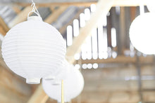 Load image into Gallery viewer, White Paper lantern With Bulb  - 20cm
