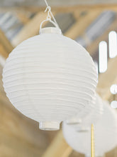 Load image into Gallery viewer, White Paper Lantern With Bulb - 30cm

