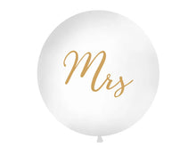 Load image into Gallery viewer, Pastel White 1m Latex Balloon - Mrs
