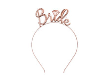 Load image into Gallery viewer, Bride Headband, Rose Gold
