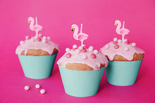 Load image into Gallery viewer, Flamingo Birthday Candles

