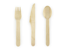Load image into Gallery viewer, Woodland Wooden Cutlery - 16pcs
