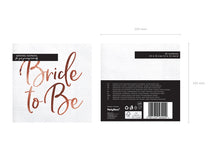 Load image into Gallery viewer, Bride To Be Napkins, Rose Gold, 33 x 33 cm

