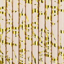 Load image into Gallery viewer, Powder Pink Paper Straws 19.5cm

