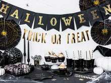 Load image into Gallery viewer, Gold Foiled Bat Halloween Paper Dessert Plates (6ct)

