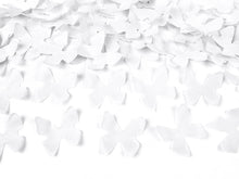 Load image into Gallery viewer, Confetti Cannon, White Butterfly, Biodegradable Tissue Paper

