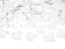 Load image into Gallery viewer, Confetti Cannon - Biodegradable White Tissue Paper Hearts - 40cm/ 60cm / 80cm

