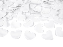 Load image into Gallery viewer, Confetti Cannon - Biodegradable White Tissue Paper Hearts - 40cm/ 60cm / 80cm
