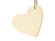 Load image into Gallery viewer, Wooden place cards Hearts, 6x5cm
