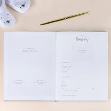 Load image into Gallery viewer, Grey Suede Baby Journal Book (21cm x 16cm)

