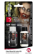 Load image into Gallery viewer, Smiffys Make-Up FX, Fake Blood &amp; Latex Kit,
