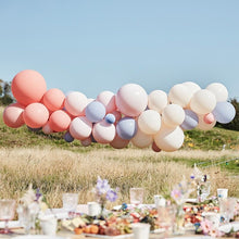Load image into Gallery viewer, Blush, Nude &amp; Blue Party Balloon Arch Kit
