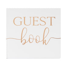 Load image into Gallery viewer, Rose Gold Foil Guest Book, 32 Pages
