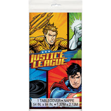 Load image into Gallery viewer, Justice League Rectangular Plastic Table Cover, 54&quot;x84&quot;
