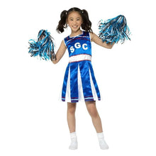 Load image into Gallery viewer, Blue Cheerleader Girl Child Costume - Small
