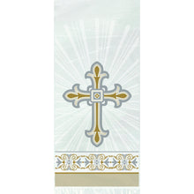 Load image into Gallery viewer, Gold &amp; Silver Radiant Cross Cellophane Bags 5&quot;x11&quot;, 20ct
