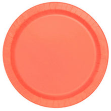 Load image into Gallery viewer, Deep Coral Solid Round 9&quot; Dinner Plates, 16ct

