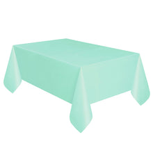 Load image into Gallery viewer, Mint Solid Rectangular Plastic Table Cover, 54&quot;x108&quot;
