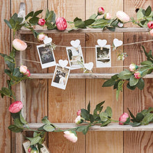 Load image into Gallery viewer, Artificial Pink Rose Foliage Garland Decoration
