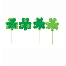 Load image into Gallery viewer, St.Patricks Day, Shamrock Picks, 8ct
