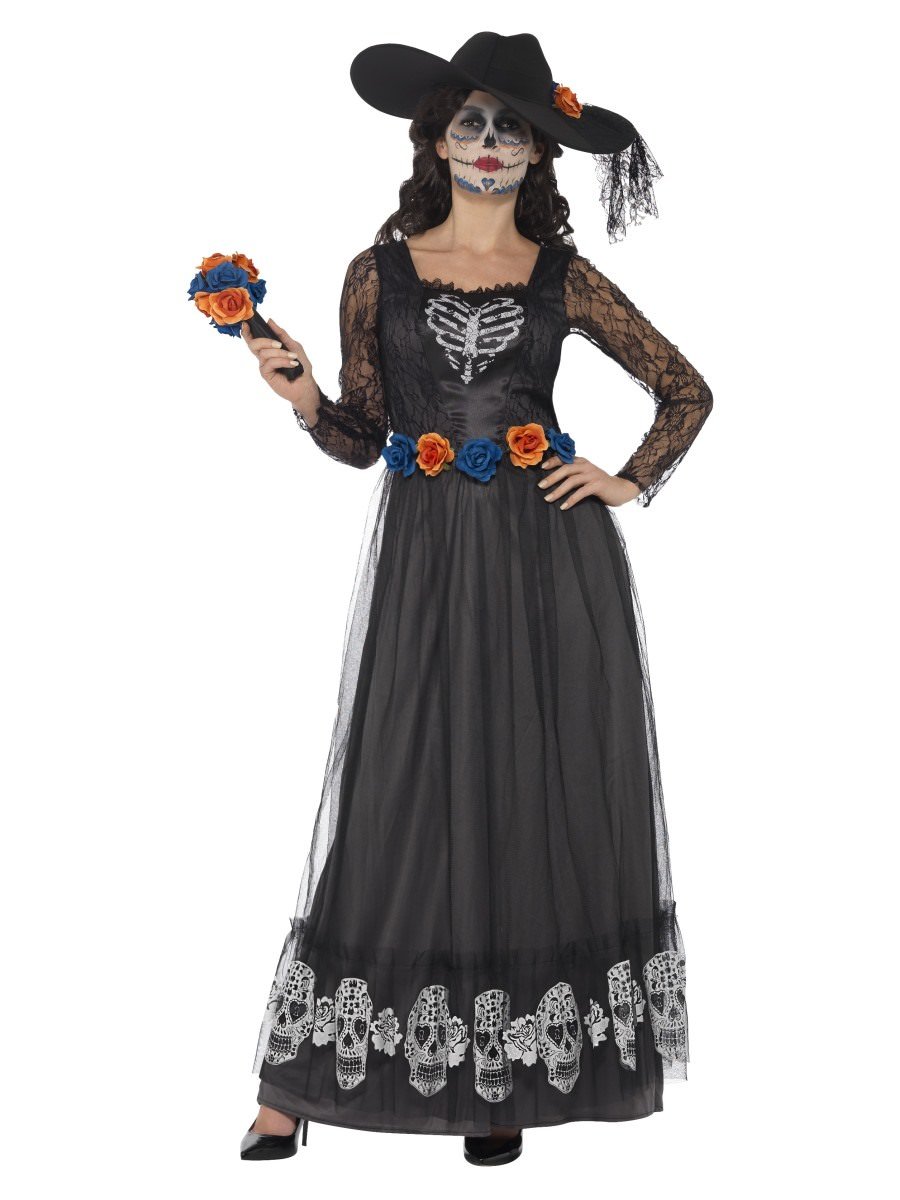 blue dress for baby girl Day of the Dead Bride Womens Costume