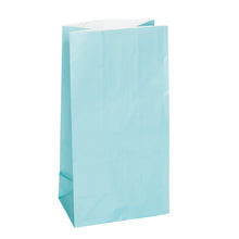 Load image into Gallery viewer, Baby Blue Paper Party Bags, 12ct
