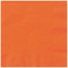 Load image into Gallery viewer, Pumpkin Orange Solid Luncheon Napkins, 20ct
