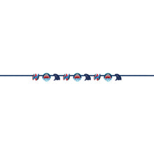 Load image into Gallery viewer, Shark Party Cut Out Banner, 5 ft
